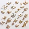 10pcslot 3D Opal Butterfly Alloy Nail Art Zircon Pearl Crystal Metal Manicure DIY Nails Accesorios Supplies Decorations Charms 240426