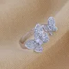 Liebhaber exklusiver Ring ohne Verformung modischer Schmetterling geformt für Frauen Populär cooled mit gemeinsamem Vnain