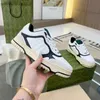 2024 Yeni Tasarımcı Ayakkabı Yeniden Web Spor Ayakkabıları Erkek Kadın Ayakkabı Deri Kauçuk Dış Tablo Platformu Açık Dantel Yuvarlak Kafa İşlemeli Sneakers Boyut Kutu ile