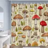 Rideaux de douche aux champignons