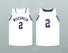 Nombre personalizado Nay Mens Jóvene/Jugador de niños 2 Wisconsin White Basketball Jersey Top cosido S-6XL