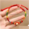 Bracelets de liaison chaîne Bracelet Bracelet de Style chinois Festival de bateau Dragon Boot Lovely Small Zongzi Children Hand Drop Lipt