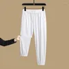 Men's Pants Men Casual Quick Dry Sports Joggers Thin Sunscreen 2024 Summer Solid Pockets Ice Silk Breathable Elastic Waist Sweatpants