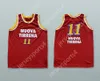 Niestandardowe nazwa Niewiele młodzież/dzieci Pallacanestro Virtus Roma 11 Red Basketball Jersey Top zszyte s-6xl