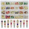 1box 3d Nail Rhinestones Heart Charms Jewelry Glass Luxe Diamond Crystal Nails Art Decorations 세트 DIY 매니큐어 액세서리 240425