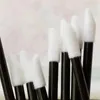 100 pcs Einweglippenbürsten Wimpernpinsel Kristall Wimpern Mikropinsel Wimpernverlängerung Applikator Reiniger Schönheits -Make -up -Werkzeuge