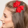 Oaoleer 2 stks massief lint boog haarspeld voor vrouwen meisjes boetiek handgemaakte bowknoop haarclips barettes hoofdteksel accessoires