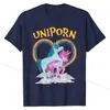 T-shirts masculins T-shirt Unicorn Citations drôles Humour Dictor Unicorns Gift Cotton Men T-shirts Unique Tops Ts Ts Fitted Casual T240425