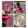 Kawaii Sainless Steel Tumbler For Coffee Car Mug Freeze Thermos 1100 ml Söt termisk vattenflaska med halm Keep Cold Cup 240415