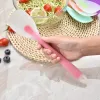 Utensils Food Grade Silicone Spoon Spatula Heat Resistant Cooking Spoon Flexible Nonstick Baking Scraper Stirring Scooping Salad Mixing