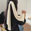 Schals plissierte Seide Satin Frauen elegantes Band Head Hals Office Dame zerknittertes Neckerchief Mode Solid Color
