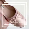 MIUI Ballet Flat Robe Shoe for Woman Man Bow Silk Dance Shoe Luxury Designer Shoe Sexy Trainer Yoga Casual Canvas Chaussures Ballerina Walk Outdoor Shoes Loafer 39