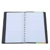 Storage Bags Sell Creative Card Case Holder Black Leather 120 Business Name Book Wallet Cover Pouch Folder