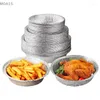 Wykonalne zastawie obiadowe 20pcs odporne na olej aluminiowe Folia Tin pudełko pudełko powietrza Fryer Papier BBQ Drip Tray