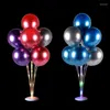 Dekoracja imprezy LED Light Balloons Stand Stand COUNTI BALOON Baby Shower Birthday Decor Decor Ballon Akcesoria Arch