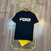 Дизайнер Fendishirt Designer Fen Shirt Mens Firt Frunte Женская одежда Эксклюзивная летняя футболка Tees polo Goth с коротким рукавом Haikyuu Brand Fendishirt 186