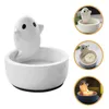 Candele in ceramica porta fantasma forma il regalo Halloween tealight decorazioni container per feste in ceramica