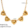 Designer New Peach Heart Halskette für Frauen plattiert 18 Karat Gold Edelstahl Hanging Heart Hochzeitsfeier Paar Schmuck Free Versand