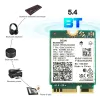 Cartes Adaptateur WiFi PCIE pour Intel BE200 WiFi 7 8774Mbps Bluetooth 5.4 Card de réseau sans fil PC 2,4G / 5G / 6GHz pour Win10 / Win11