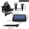 Dekorationer Solar Inground Lights 10in1 Solar Garden Light Outdoor Waterproof Landscape Lighting For Yard Walkway Patio Driveway Decoration