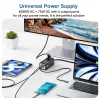 Chargers Asometech 75W Desktop Charger Power Strip Estación de carga 4000W Power 70W PD Charger rápido para iPhone Samsung Laptop