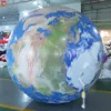 Outdoor Activities 6m dia (20ft) with blower giant Inflatable Earth Balloon With LED Lights Hanging Inflatable LED Moon Planet Model Toys for Decoration