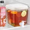 Su Şişeleri Musluk Ev Buzdolabı Soğuk Köpük Kovası Spout 3.5L Yüksek Sıcaklığa Dayanıklı Dispenser Meyve Çay Şarabı