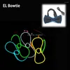 Bow Ties Gzyuchao El Fashion Men LED Tie clignote à cravate de néon lumineux Coldie pour la décoration de mariage de mariage