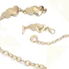 Ceinture de la chaîne de taille pour femmes argent en or de luxe avec cœur pour robe franges décoration ceinture bijoux corporel