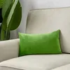 Cushion/Decorative Grass Green Velvet Cushion Covers Plaid cases 45x45 Nordic Home Decor s Cover for Sofa Cushions