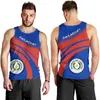 Tops cisterna maschile Mappa bandiera del paraguay mappa 3d top per uomo vestiti casual hawaiaian sport emblema nazionale stemma maschio winitcoat maschio