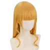 かつらレメイルウィッグラブライブheanna sumire cosplay wig 80cm yellowストレートハロウィーンウィッグ耐熱合成髪