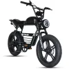 USA Warehouse Ready Stock Bike 20inch Fat Tire E-Bike 1000W Urban Electric Bicycle 45 km / H Adulte