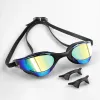 Accessoires PHMAX Sports Schwimmbrillen Sport schillernden Farben Antifog Schwimmbrille Keine undichte breite Aussicht erwachsene Männer Frauen Jugendliche