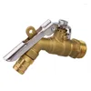 Bathroom Sink Faucets TMOK Brass Water Tap Lockable Bibcock Outdoor Garden Faucet Anti Theft And Durable