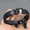 Heißverkaufs Liebeshäuser geplattet Waffe Edelstahl Brief H schwarze Samurai Matte Schnalle Titanium Stahlpaar Armband