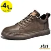 Scarpe casual uomini Business Elevator Altezza Aumentare Sonole 6 cm Man Solleva Autunno primaverile in pelle alta britannica