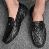 lv louis vuitton Вы Лоферы Мужские ботинки PU Cround Toe Fasual Fashion Metal Print Print