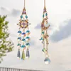 Dekorativa figurer 2st Suncatcher Crystal Pendant Kit Sun Moon Window Prismer Rainbow Vintage Wind Chimes Hanging Light Catcher Garden