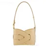 Дизайнерская сумка с заливной сумкой для плеча роскошной кишки для кишки для пакета геометрический ткацкий ткац