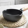 Padella cookie padella ghisa olio per la casa padella non stick utensili per pasto pentola nera mini