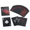 Дизайнерский покер черный пластиковый устойчивый