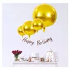 Decoração de festa 5pcs 22 em 4d Balloon Birthday Wedding Decorations Foil Balloons Presente