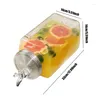 Bottiglie d'acqua Dispenser Brocca in vetro con frigorifero in acciaio inossidabile bevanda per tè limonata gadget da cucina da tè