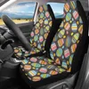 Car Seat Covers Colorful Easter Egg 2pcs Vehicle Protector Front Seats High Back Breathable Bucket Cover For Women