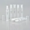 Garrafas de armazenamento 50pcs 2ml 3ml 4ml 5ml mini plástico spray perfume garrafa de óleo recarregável atomizador de cosméticos protetores de cosméticos