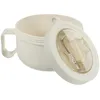 Bouteilles de rangement camping student portable bol nouilles instantanées avec cuillère déjeuner grande capacité scellée box beige enfant ramen bols pp boxes