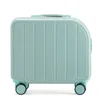 Suitcases 2024 Mała walizka kobiet 18 -calowa lekka obudowa na pokład Universal Silent Wheel Travel Box Password skórzany