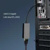 新しいUSB 3.0イーサネットアダプターUSBネットワークカードへのRJ45 1000Mbps lan RTL8153 for Win7/win8/win10 for macbookラップトップイーサネットUSBネットワークカード1000Mbps