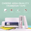 htvront 30cmx1500cmトランスファーテープレッドアライメントグリッドアプリケーション用紙